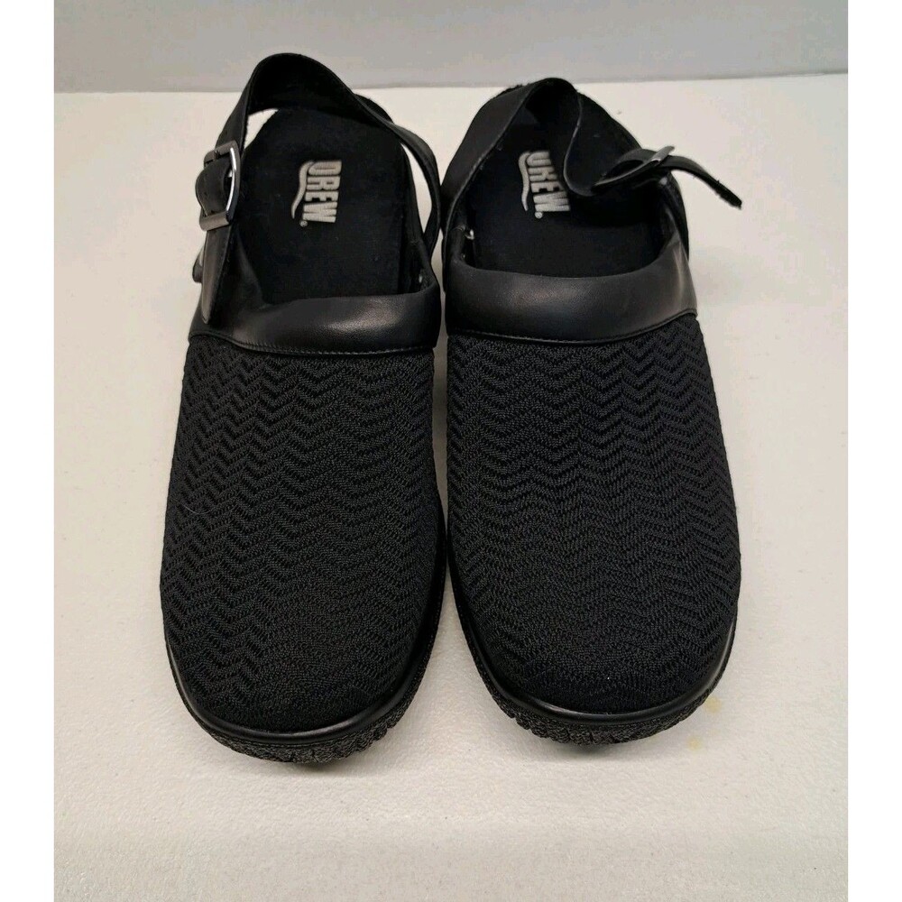 Drew Savannah Women's Clogs Size 7.5W Black Foam Inserts, Strap - Picture 1 of 6